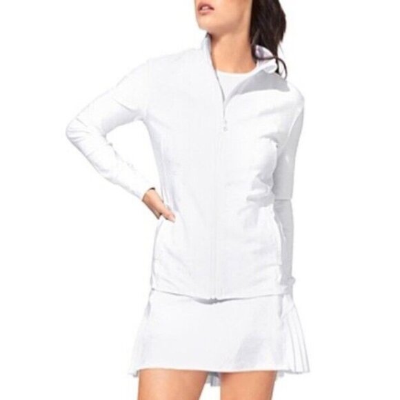 EleVen by Venus Williams Break Point Zip Jacket white size medium. MSRP $128 - Picture 1 of 7